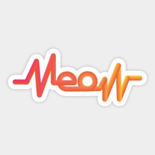 Meow Heartbeat Sticker